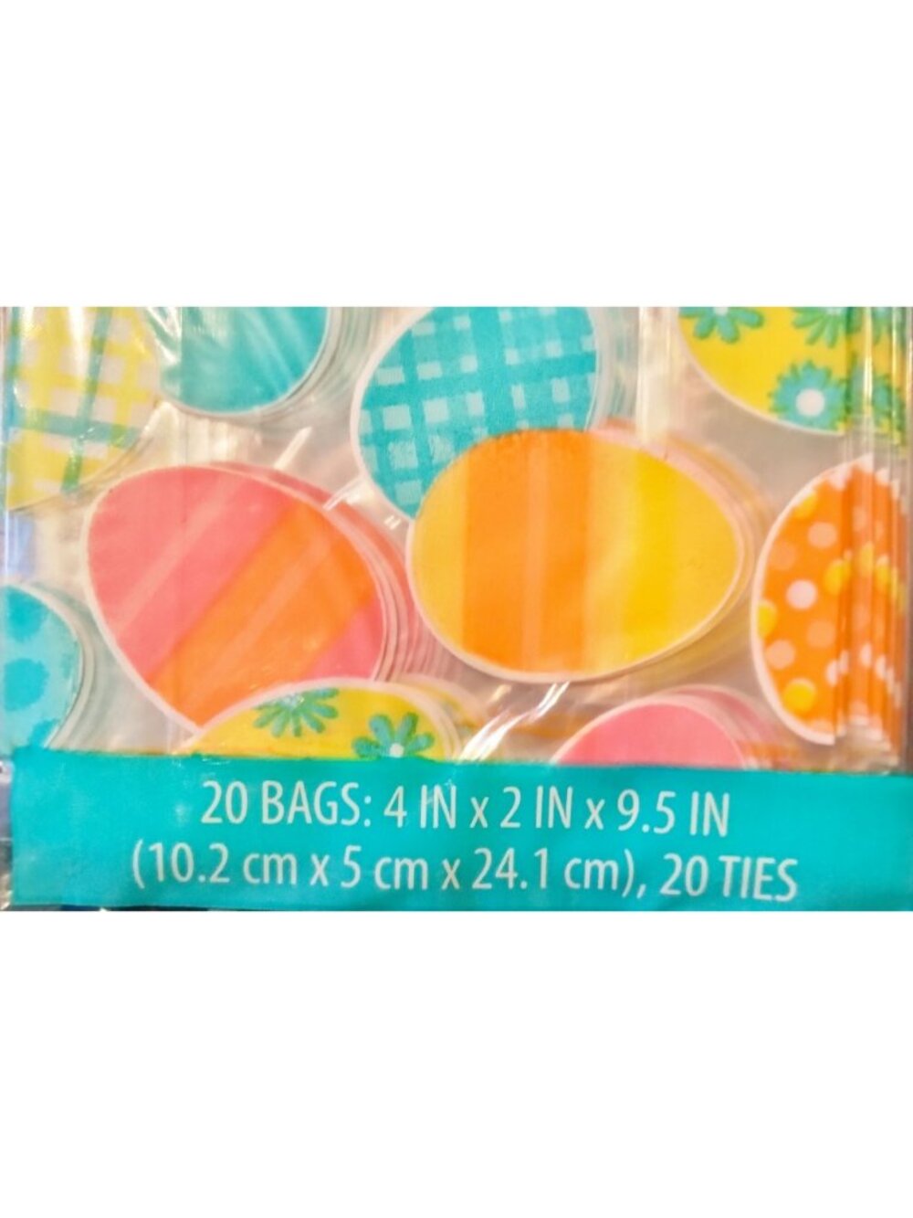Easter Egg Treat Bags 20 Twist Ties Cookie - Picture 5 of 7